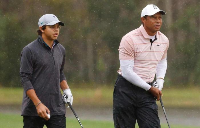 ¡Mira a Tiger Woods y Charlie en vivo en el Campeonato PNC!