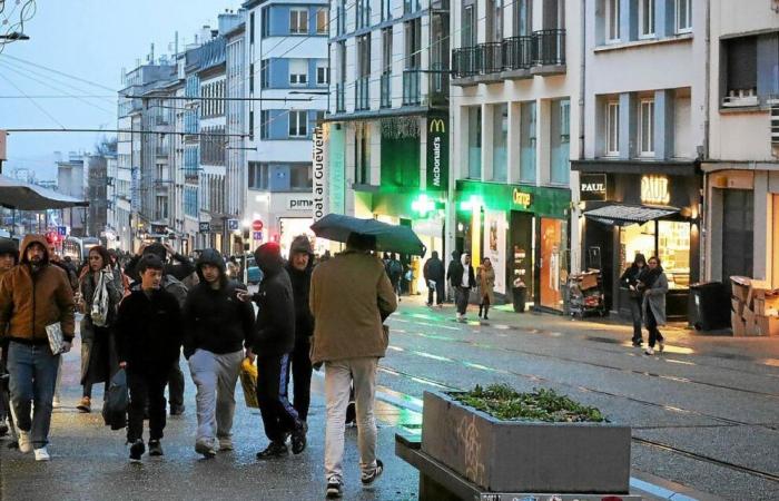 Centro de la ciudad o zona comercial: para las compras navideñas, estos habitantes de Brest han elegido