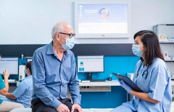 Mascarilla obligatoria en el Hospital Universitario de Amiens ante los virus invernales