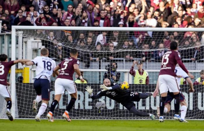 Serie A, Turín-Bolonia 0-2. Objetivos y momentos destacados