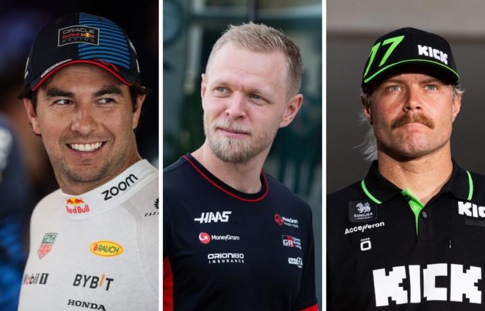 F1 – Magnussen, Bottas, Pérez… ¿Qué harán los desertores de la Fórmula 1 en 2025?