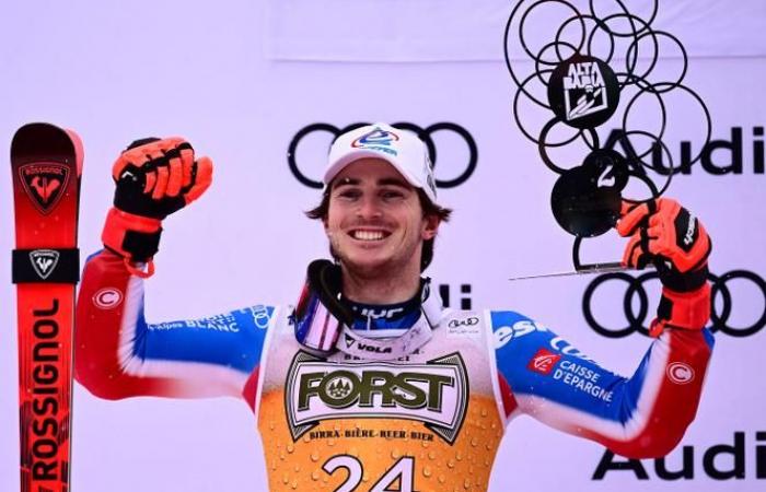 El francés Léo Anguenot segundo en el slalom gigante de Alta Badia detrás del rey Odermatt