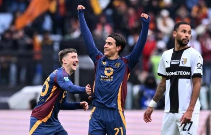 La Roma se olvidó de Como y eliminó al Parma con un claro 5-0. En nombre de Dybala