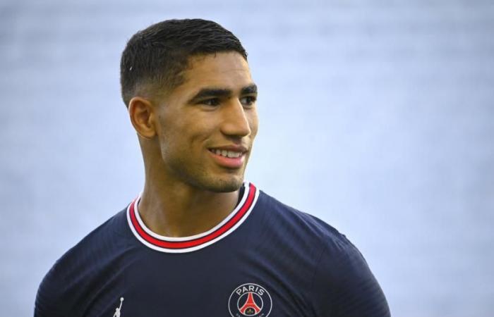 Ligue 1: Achraf Hakimi presiona a Ousmane Dembélé