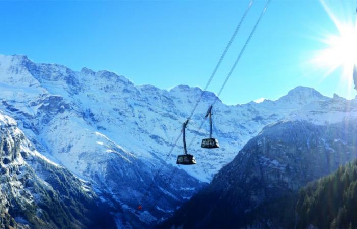 Se inauguró el teleférico más empinado del mundo.