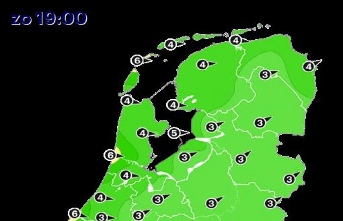 Día frío con muchos chubascos, esta noche y esta noche habrá tormenta