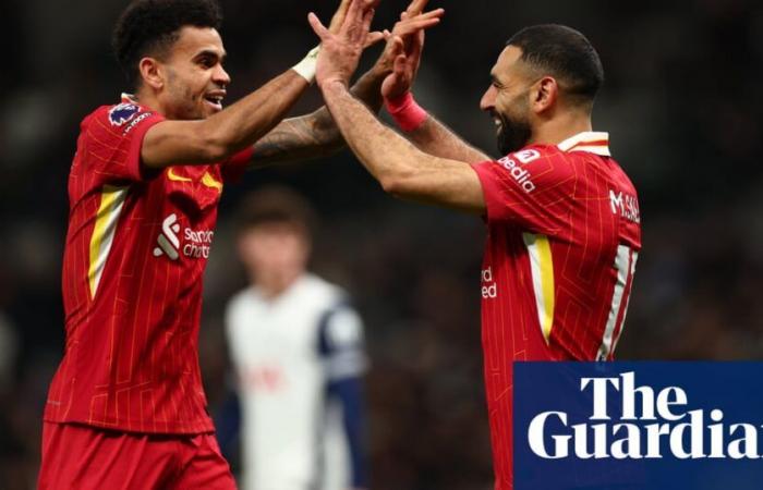 Díaz y Salah se duplican mientras el líder Liverpool se desboca en Tottenham | primera división