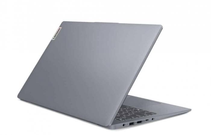 Promo 649€ Lenovo IdeaPad Slim 3 15IRU9 (83E6003GFR), Ultrabook 15″ Plata delgada y ligera bajo Intel Core 5 120U con Wi-Fi 6 nómada 7 horas para estudiar