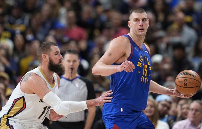 Denver gana en tiempo extra con triple doble de Jokic. Éxitos externos de Pacers y Rockets