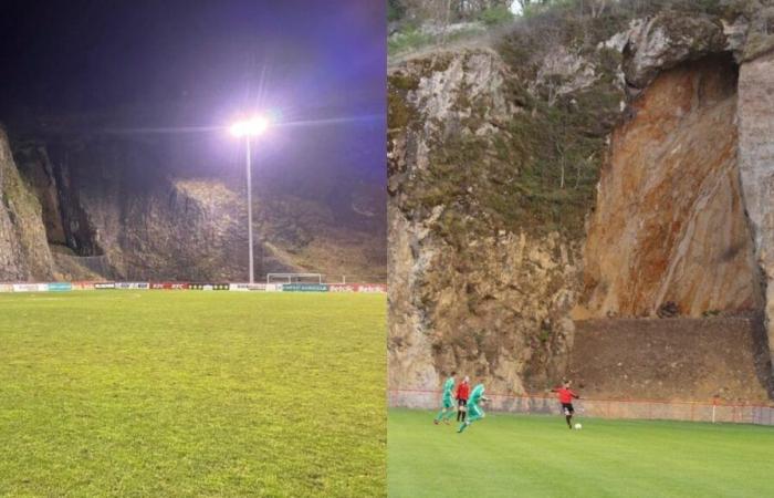 está dentro de una antigua cantera