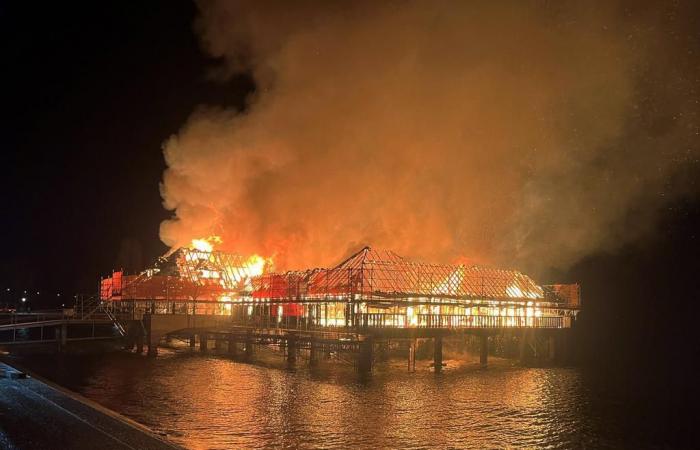 St. Gallen: el incendio arrasa el Rorschach Badhütte