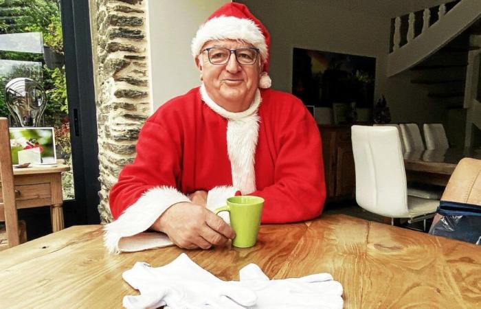 “Qué placer descubrir los ojos asombrados de los más pequeños”: en Morlaix, este abuelo hace cada año el papel de Papá Noel