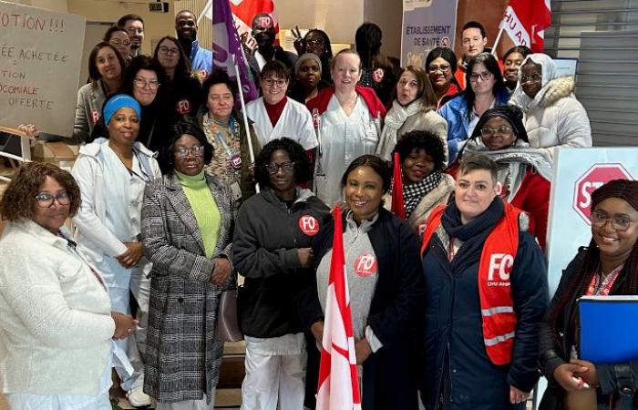 Los trabajadores de servicios hospitalarios continúan movilizándose en el Hospital Universitario de Angers