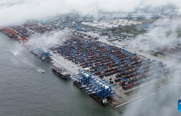 El puerto de Shanghai se convierte en el primero del mundo con un rendimiento anual de contenedores que supera los 50 millones de TEU