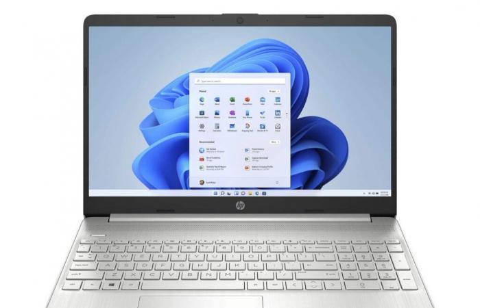 Promoción 399 € HP 15s-eq1010nf, portátil económico Silver de 15″ Full HD, delgado y liviano con SSD rápido y USB-C y SSD con AMD Ryzen 3 y Windows 11 seguro