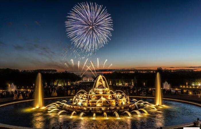 14 de julio: fuegos artificiales en el Palacio de Versalles, Fiesta Nacional 2025 en las Grandes Eaux Nocturnes