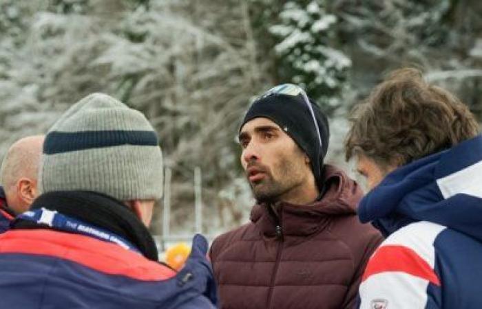 La reacción de Fourcade ante su sexta medalla de oro olímpica