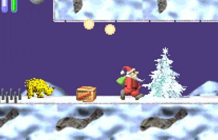 Esa vez Santa se convirtió en el nuevo Super Mario (o al menos lo intentó)