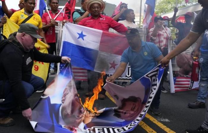 Un centenar de personas se manifiestan contra Donald Trump en Panamá