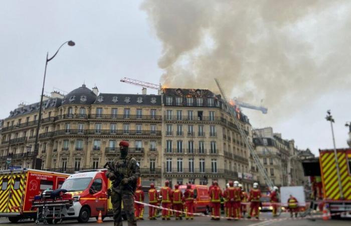 París: se produce un incendio en un edificio cerca de la estación Saint-Lazare