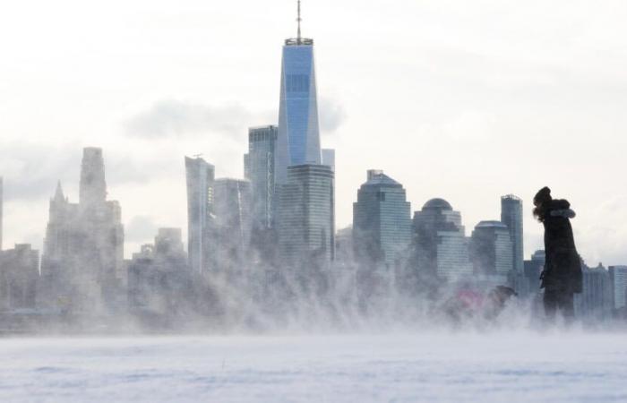 Está empezando a parecerse mucho a la Blanca Nochebuena a medida que cae nieve en la ciudad de Nueva York y DC.