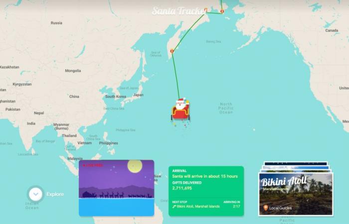 ¡Sigue a Papá Noel en vivo en 2024 con Google o Norad!