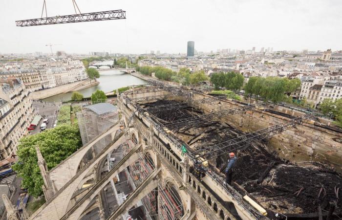 La reconstrucción de Notre-Dame de París, la mirada de los fotógrafos en el corazón de la obra