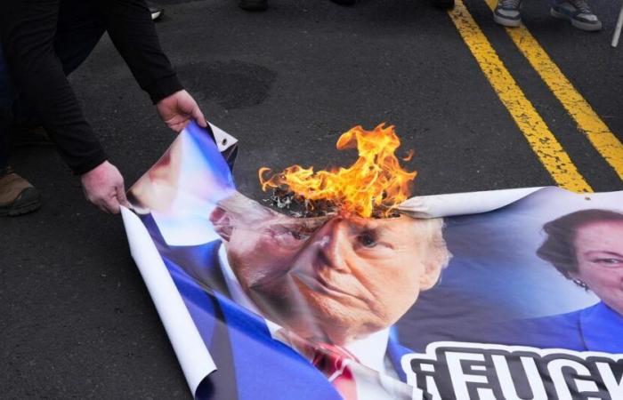 Manifestación contra Donald Trump en Panamá