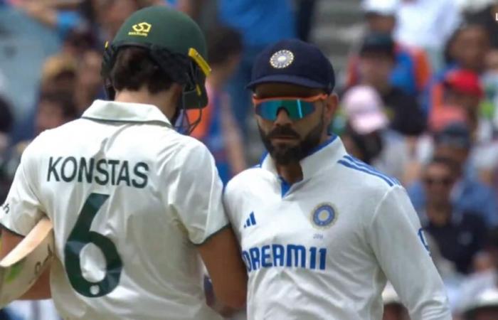 Virat Kohli involucrado en un altercado físico con Sam Konstas; Ponting y Vaughan quieren que el árbitro del partido de la ICC tome medidas