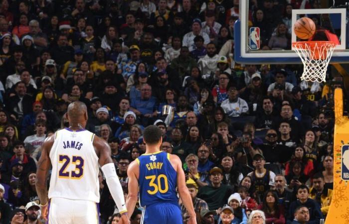 Los 38 puntos de Steph Curry no son suficientes en la derrota de los Warriors por 115-113 ante los Lakers