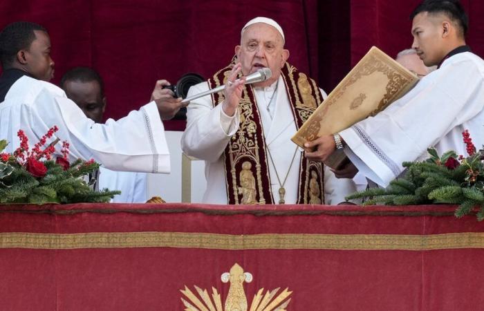 El Papa Francisco se dirige a Ucrania y Medio Oriente en el mensaje navideño Urbi et Orbi