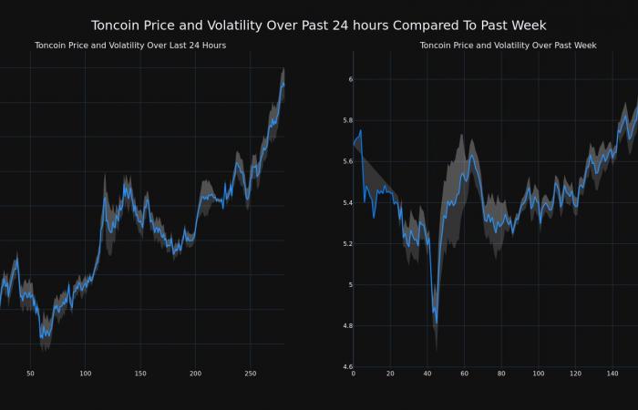 El precio de Toncoin aumentó más del 6% en el lapso de 24 horas