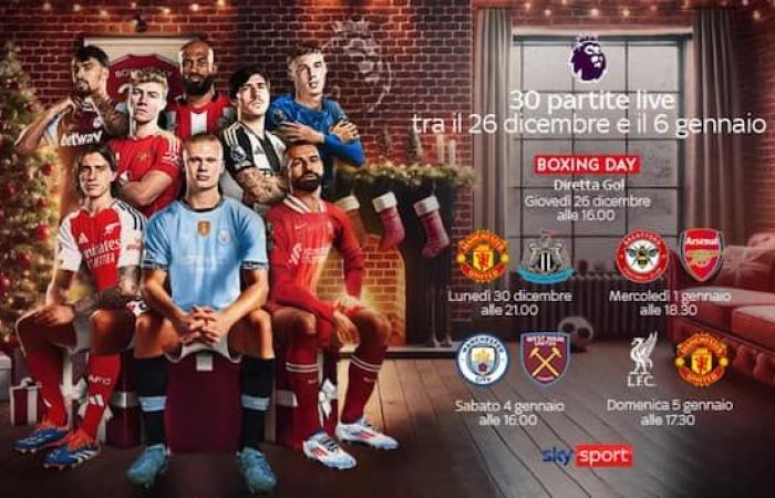 Premier League, Boxing Day on Sky: dónde ver los partidos de la jornada 18