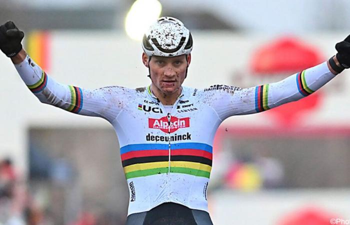 Van der Poel completa su hat-trick en Gavere, Vanthourenhout va bien para el Mundial