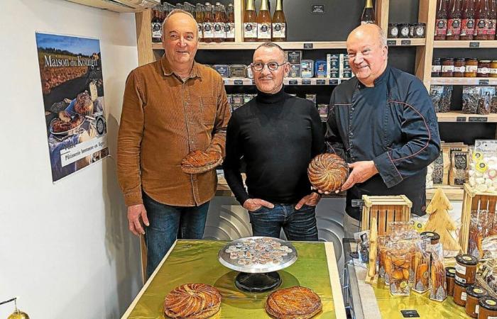 Pascal Jaouen crea los patrones de judías para las tortitas en la Maison Guéguen, en Quimper