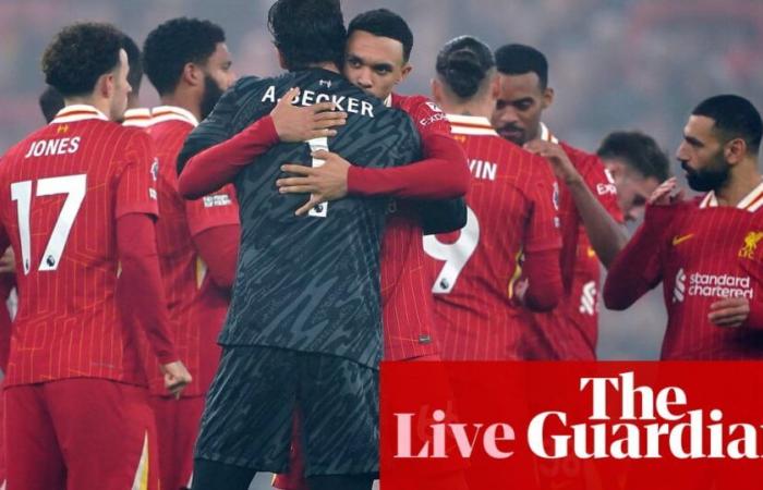 Liverpool v Leicester: Premier League – en vivo | primera división