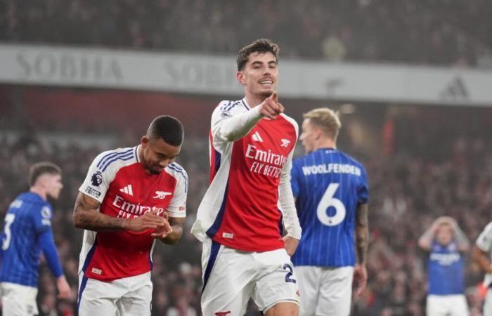 Kai Havertz sitúa al Arsenal detrás del Liverpool en la Premier League – Premier League – J18 – Arsenal-Ipswich Town (1-0)