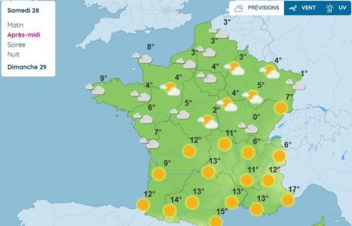 El tiempo para el fin de semana y hasta el 1 de enero: qué tiempo se espera en Occitania y Francia