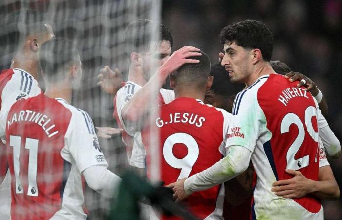 Premier League: Arsenal domina a Ipswich y ocupa el segundo lugar de la tabla