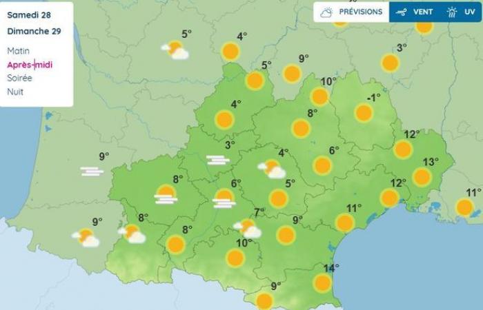 El tiempo para el fin de semana y hasta el 1 de enero: qué tiempo se espera en Occitania y Francia