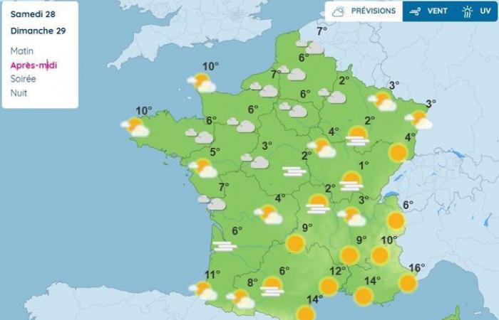 El tiempo para el fin de semana y hasta el 1 de enero: qué tiempo se espera en Occitania y Francia