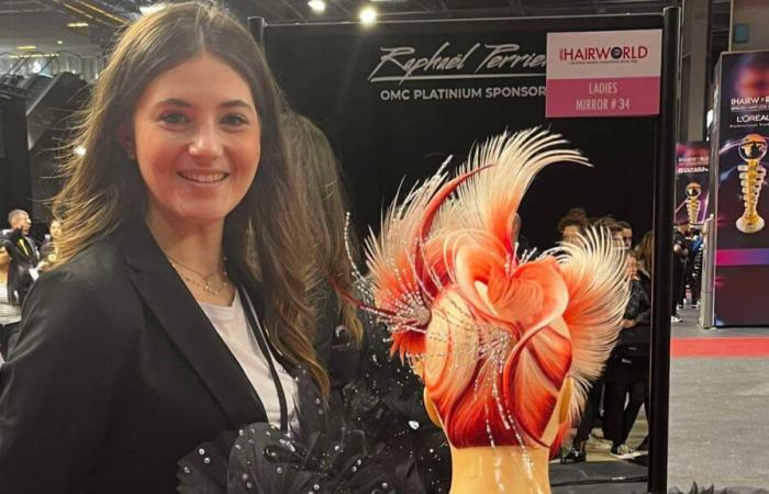 Una joven campeona mundial de peluquería embrunaise