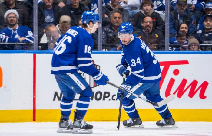 Mitch Marner se desempeña mejor sin Auston Matthews en la alineación