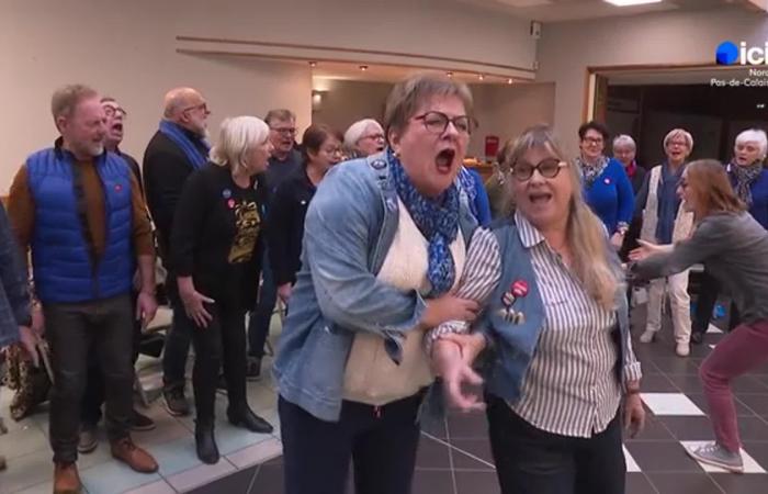 en Dunkerque, un coro senior muy rockero