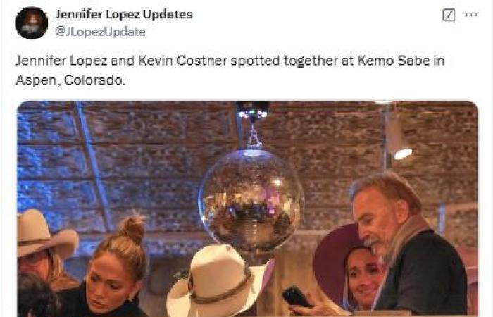 Jennifer López vista en una rara salida con el actor de ‘Yellowstone’ Kevin Costner