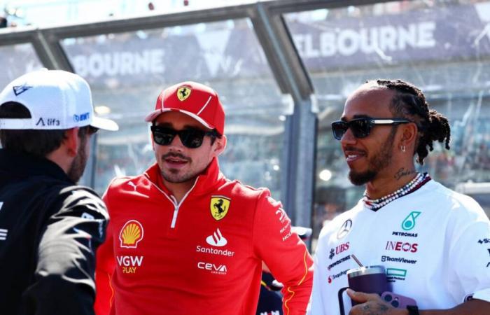 Primera advertencia de Lewis Hamilton contra Charles Leclerc