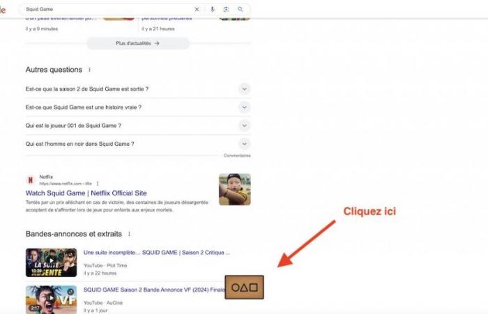 Juego del Calamar con huevos de Pascua en Google: ¿cómo se juega?