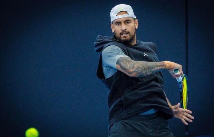 Tenis: de vuelta en Brisbane, Nick Kyrgios ya ataca a Jannik Sinner