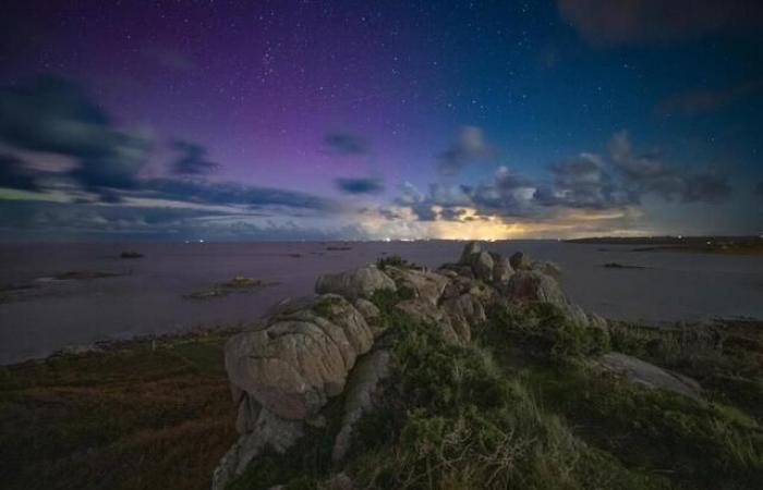 En 2024, estas fotos de la aurora boreal en la bahía de Morlaix nos asombraron