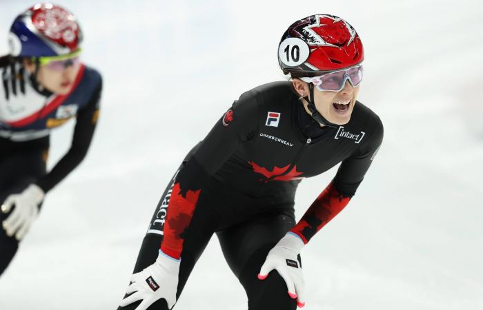 El sol de Châteauguay | Patinaje de velocidad: Danaé Blais gana su primera medalla de oro en solitario